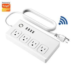 OEM WiFi חכם כוח רצועת שקע ארה"ב הארכת כבל עם 4 שקעי USB יציאות