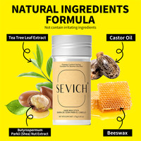 Bâton de cire coiffante SEVICH 75g à l'huile de ricin biologique, fixation forte, contrôle des bords, pour hommes et femmes