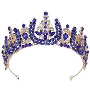 QS 2023 cristal casque pour anniversaire bal et femmes mariage diadème reine couronne princesse diadème reconstitution historique diadème