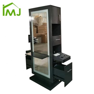 Salon đầy đủ chiều dài thường vụ lưu trữ Tủ gương trạm double side làm tóc Led Gương - Product Image 4
