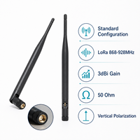 Antenne cellulaire LoRa pliable FEIYIXUN FYX-G3-S03-001 868-928MHz 3dBi verticale 195mm 50 Ohm avec connecteur mâle