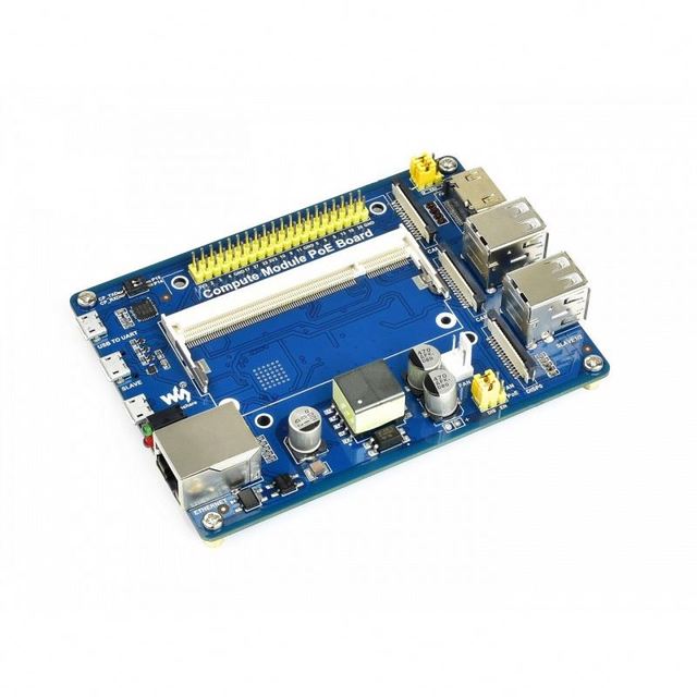 Waveshare Compute Module IO Board with PoE Feature, for Raspberry Pi CM3 / CM3L / CM3+ / CM3+L expansion board KITS