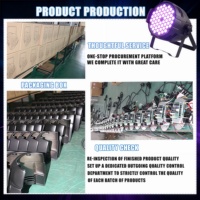Projecteur LED PAR Baiqi DMX512 d'intérieur professionnel 200W 3-en-1 RGB 6 canaux IP33 pour mariage, Noël et décoration de festivals