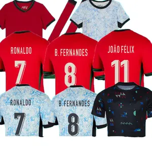 2425ポルトガルサッカージャージーFERNANDESRONALDOポルトガル2024ユーロカップサッカーシャツメンズキッズキットB.FERNANDES JOAO FELIX
