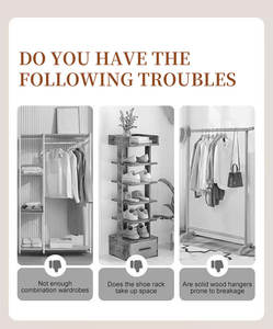 <span class=keywords><strong>Perchero</strong></span> Multifuncional de Pie con Ganchos Extraíbles <span class=keywords><strong>para</strong></span> Muebles de Hogar, Hotel o Dormitorio - Product Image 6