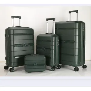 MARKSMAN PP New Type of Laser Hot Selling Large Capacity Luggage Sets Pure Color Travel Trolley Luggage Sets