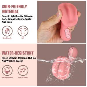BANSEY Vibrateur Clitoridien de Poche 10 Vitesses avec Coussinet en Silicone Ondulé, Idéal pour les Voyages, Stimulateur de Mamelons, Masseur pour Orgasme Féminin - Product Image 4