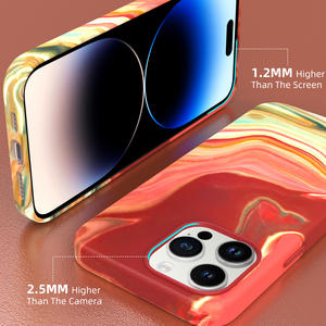 Custodia per telefono in pelle magfasing custodia per cellulare con pittura oliata colorata per iphone 12 13 14 15 pro max plus custodia per telefono - Product Image 5