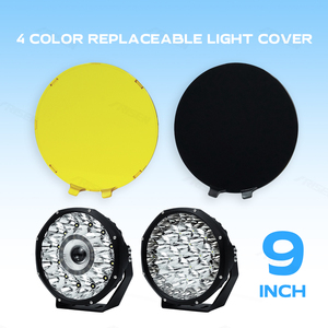 Custom Universal 3.5/4/5/7/9 Inch Black White Yellow 4x4 Led Fog Light <strong>Spotlight</strong> <strong>Cover</strong> Working Driving Light bar <strong>Cover</strong> with logo - Product Image 6