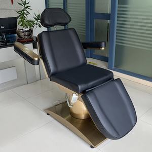 Modern Luxury Salon Massage Treatment Table Esthetician Bed <b>Black</b> Gold Swivel Electric Beauty Facial Bed With 4 Motor - Product Image 4