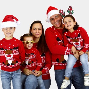 2026 <strong>Christmas</strong> Holiday Supplies Custom Bulk Kids Jacquard Xmas Pullover <strong>Jumper</strong> Knit Men Women Ugly <strong>Christmas</strong> Sweaters <strong>Family</strong> - Product Image 2