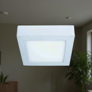 Pannello LED da soffitto quadrato da 6W con finitura bianca - Product Image 3