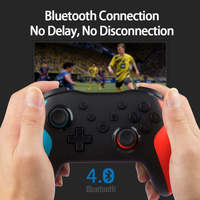 Manette de jeu sans fil six axes avec gyroscope, double vibration, fonction Turbo, réveil NFC pour Switch, PC, Android, iOS