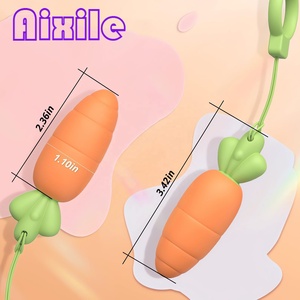 Bullet Vibrator Niedlicher Karotten-Mini-Vibrator mit Zugring für G-Punkt, Brustwarzen und Klitoris-Stimulation Sexspielzeug für Paare und Masturbation - Product Image 6