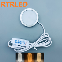 Lumière LED USB RGB avec télécommande et prise, ultra-mince, à montage en surface, pour kit d'éclairage d'imprimante 3D Bambu Lab 001 P1S X1C