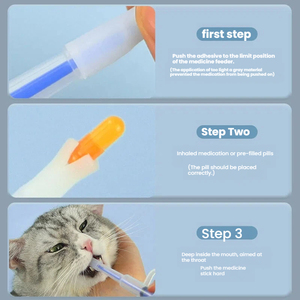 Dispenser per Medicinali per Animali Domestici, Siringa con 2 Punte in Silicone per Cani e Gatti, Strumento Morbido per l'Alimentazione di <span class=keywords><strong>Compresse</strong></span>, Capsule, Liquidi e Solidi - Product Image 3