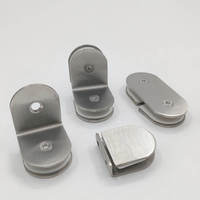 Clip de fixation rond pour garde-corps en verre sans cadre, en acier inoxydable 304 316 2205, poteau de main courante d'escalier, pince en D pour verre