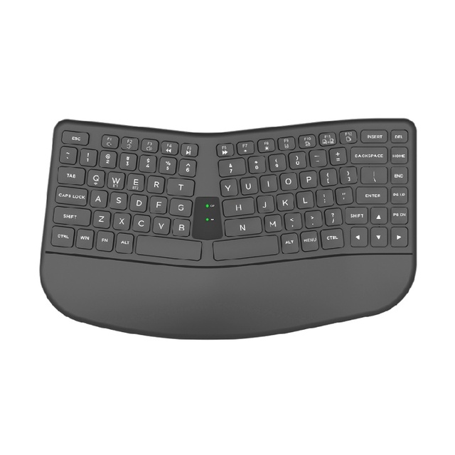 DualMode Ergonomic Split Wireless Keyboard with 2.4G/BT  Split Keyboard for Windows 10 and   OS X Quiet & Comfortable Typing
