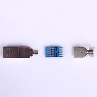 Jaket USB 3.0 Pria, jaket kabel biru atau hitam hemat biaya