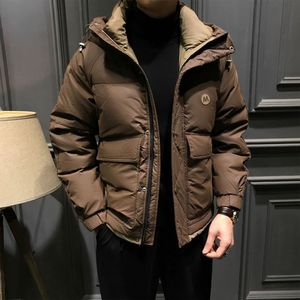 Piumino personalizzato da uomo mimetico termico bianco piumino d'anatra impermeabile antivento con cappuccio giacca invernale da uomo impermeabile - Product Image 5