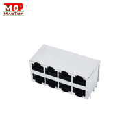 Prise Ethernet Modulaire Femelle Blindée de Grade Industriel avec Interface RJ45 Étanche IP67 pour Extérieur
