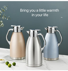 Pot à café stocké de 2,3 L <span class=keywords><strong>Carafe</strong></span> Thermos Isolation en acier inoxydable Bouilloire Pichet Flacons à thé sous vide - Product Image 3