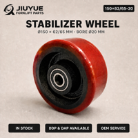 Roue à rouleaux en polyuréthane XILIN CDD15/20, taille 150*62/65-20