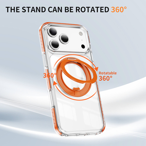 Funda Transparente Rígida de Acrílico con Soporte <span class=keywords><strong>Invisible</strong></span> para iPhone 17 Pro Max 14 15 Plus 16E 13 12 11 Pro Max - Product Image 3