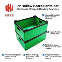 Caisse de manutention pliable et empilable en plastique PP recyclé pour le stockage de pièces en usine et atelier, idéale pour les produits chimiques