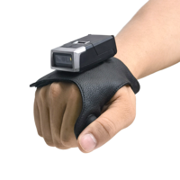 Neu Eingetroffener Tragbarer Ring-Barcodescanner 1D 2D USB Kabellos Fingermodell für Lagerbestandsverwaltung Logistik auf Lager