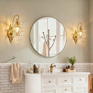 European Style Crystal <b>Wall</b> Lamp E14 LED <b>Wall</b> Mounted <b>Light</b> For Bedroom Corridor Mirror Lighting - Product Image 1