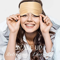 Masques pour les yeux en satin de soie avec logo personnalisé, sangle réglable, utilisation décontractée quatre saisons, masque de sommeil pour femmes et hommes, accessoire durable pour les voyages en avion
