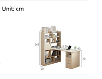 Ensemble de mobilier scolaire Ycy 108, bureau d'étudiant avec chaise, bureau d'étudiant pour les élèves, lampe de table de travail avec chaise ergonomique
