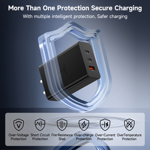 <span class=keywords><strong>Chargeur</strong></span> mural USB GaN super rapide 45W <span class=keywords><strong>65W</strong></span>, adaptateur d'alimentation, câble rétractable pliable écologique, compatible OnePlus/<span class=keywords><strong>Realme</strong></span>/ordinateur portable PD - Product Image 6