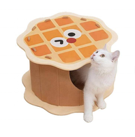 En gros, Niche pour chat en feutre en forme de gaufre, Lit d'intérieur élégant et confortable pour chat, Nid pour chat en forme de crêpe, Mobilier pour animaux de compagnie, Lit pour animaux de compagnie en feutre confortable