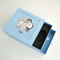Boîtes à couvercle magnétique de couleur personnalisée emballage en carton de parfum imprimé de logo pour offrir boîte-cadeau à tiroir coulissant avec sangle de traction