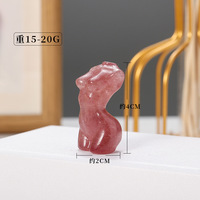 Sculpture de Torse Féminin en Cristal Naturel, Améthyste, Quartz Rose, Pierre Brute, Spécimen Minéral, Décoration d'Intérieur, PowerCrystal