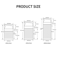 Flacon pompe sans air givré 30ml 50ml 100ml avec verrouillage à usage unique pour sérum, lotion, emballage cosmétique – En stock, vente en gros