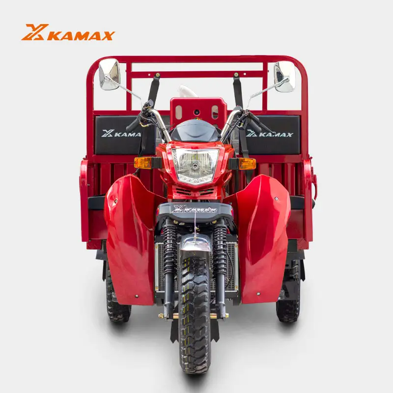 KAMAX Kargo Sepeda Roda Tiga Produksi Beban Berat Disesuaikan 250cc/300cc Bensin Bermotor 3 Roda Tiga Sepeda Motor Kargo Roda Tiga