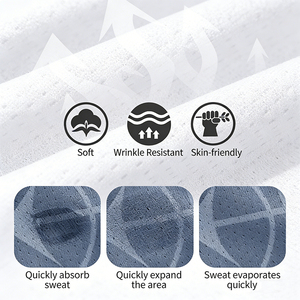 Ensemble de sport d'été imprimé à col rond et manches courtes - 100% polyester, séchage rapide, évacuation de l'humidité, respirant, vêtements d'entraînement de football - Product Image 3