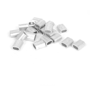 Manchons de serrage ovales en aluminium pour câbles métalliques – Embouts de sertissage pour câbles - Product Image 2