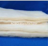 Ouate/ouate/feutre d'isolation en fibre de soja souple biodégradable pour couverture/couette/matériau de remplissage de literie