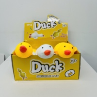 Jouet Squishy Canard Géant 14 pouces (36*16.5cm) Jaune et Blanc Réaliste, Jouet à Presser, Entrepôt USA