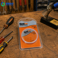 Fil à souder en étain-plomb avec noyau de colophane 63/37, 0,8 mm, 80 g, pour fer à souder et soudage électronique