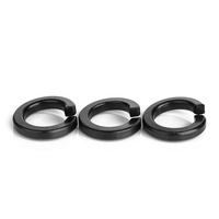 Rondelle ronde plate d'acier au carbone de norme nationale M3-M42 la finition noire de zinc avec l'ouverture de verrouillage de ressort de fil
