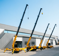 Grue araignée rotative à 360 degrés avec flèche longue de 18 m pour la construction de ponts et de sentiers forestiers
