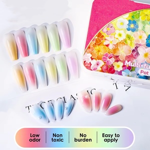 6 Colors Air Cushion Patting <b>Gel</b> Gradient <b>Gel</b> Polish <b>Set</b> Gradient Blush Macaron Colorful Candy Solid <b>Nail</b> <b>Gel</b> - Product Image 2