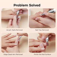 Perceuse à ongles professionnelle rechargeable en forme de stylo, 45000 tr/min, pour manucure, pédicure, salon et usage domestique