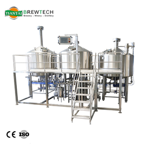 Système de brasserie industriel 1500L à 3 cuves, chauffé à la vapeur, configuration complète de brasserie - Product Image 1