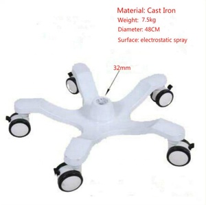 Supporto per flebo mobile in acciaio inossidabile ispessito, regolabile in altezza, con telaio per vassoio e pompa, colore blu - Product Image 3